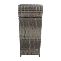 Patio Wicker Trash Cans