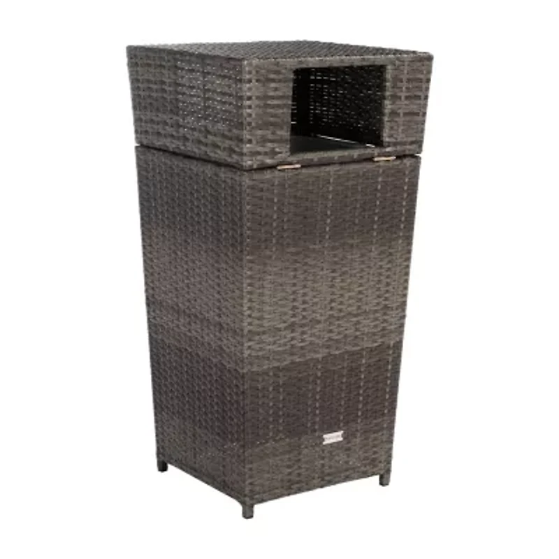 Patio Wicker Trash Cans