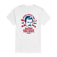 Mens Short Sleeve Parks and Recreation Graphic T-Shirt