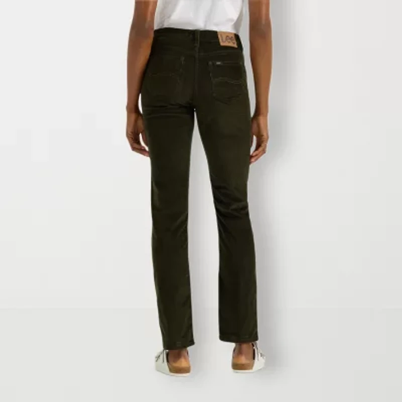 Lee Legendary Straight Fit Jean Womens Mid Rise Stretch Fabric Leg