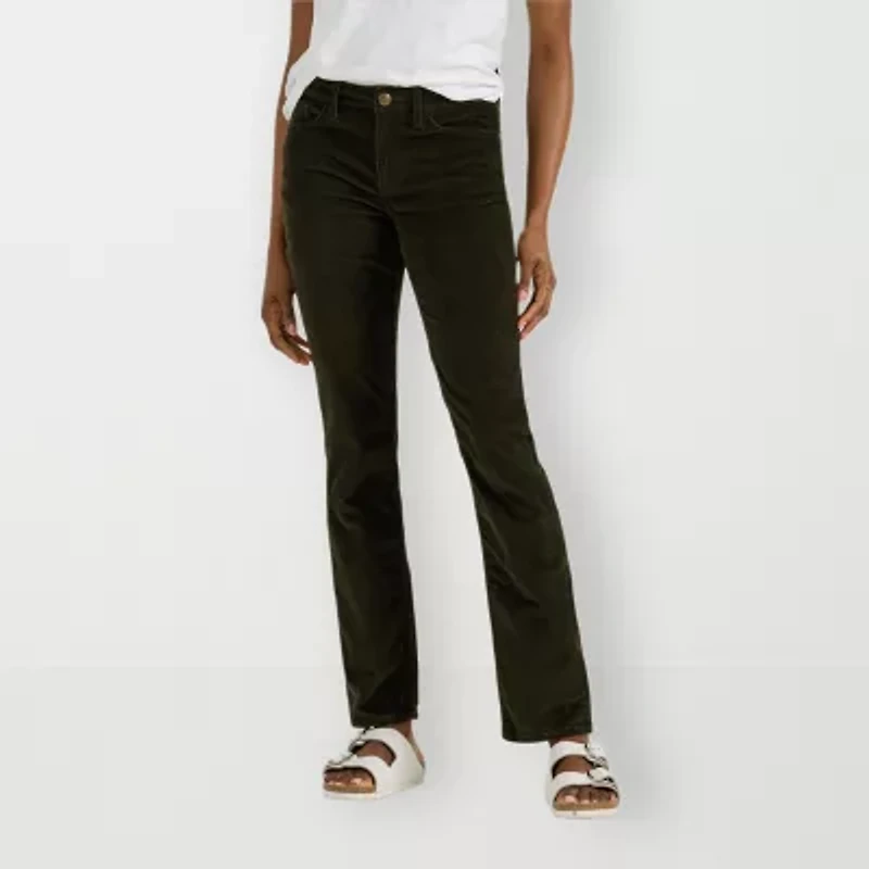 Lee Legendary Straight Fit Jean Womens Mid Rise Stretch Fabric Leg