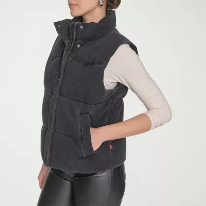 Levi's Womens Denim Midweight Puffer Vest