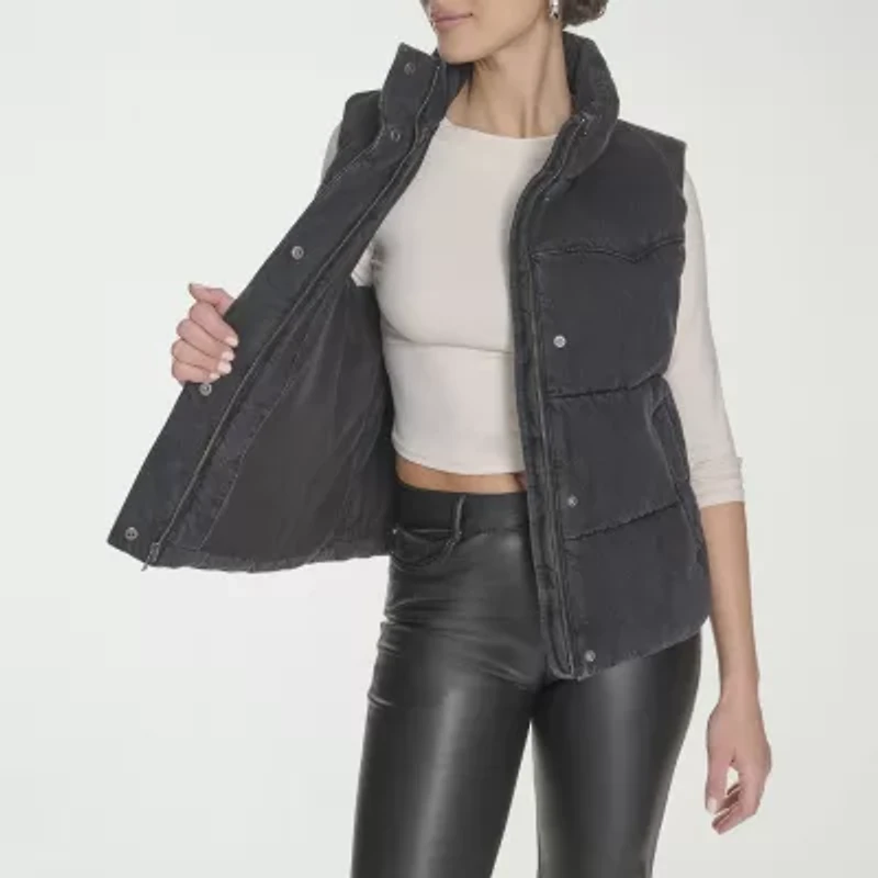 Levi's Womens Denim Midweight Puffer Vest
