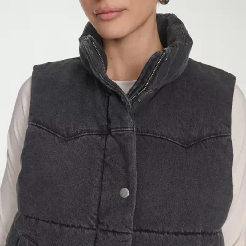 Levi's Womens Denim Midweight Puffer Vest