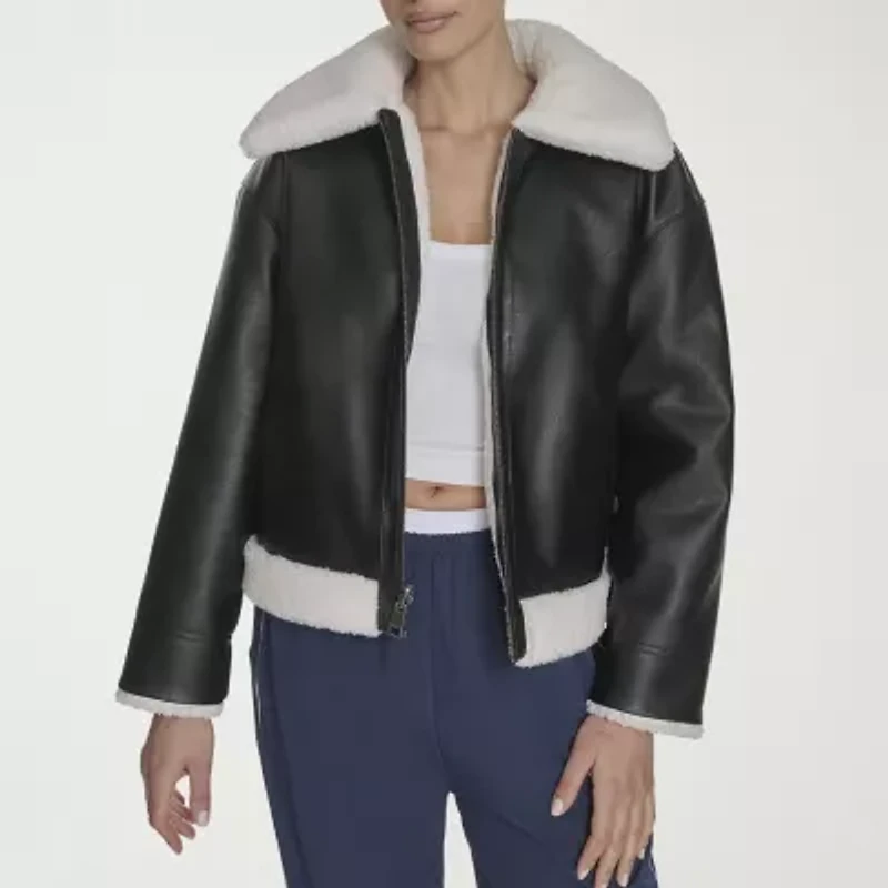 Levi's® Womens Faux Leather Midweight Jacket