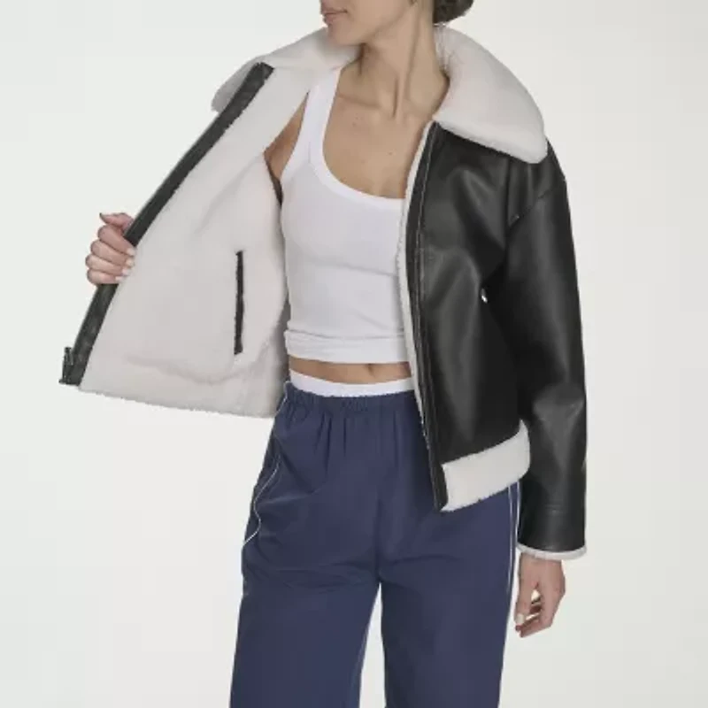 Levi's® Womens Faux Leather Midweight Jacket