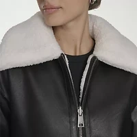 Levi's® Womens Faux Leather Midweight Jacket