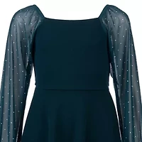 Speechless Big Kid Girls Long Sleeve Skater Dress
