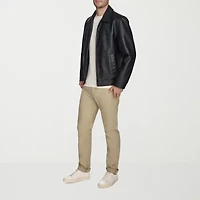 Dockers Mens Faux Leather Midweight Jacket