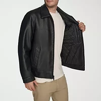 Dockers Mens Faux Leather Midweight Jacket