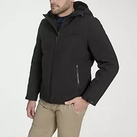 Dockers Mens Hooded Water Resistant Midweight Softshell Jacket