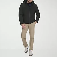 Dockers Mens Hooded Water Resistant Midweight Softshell Jacket