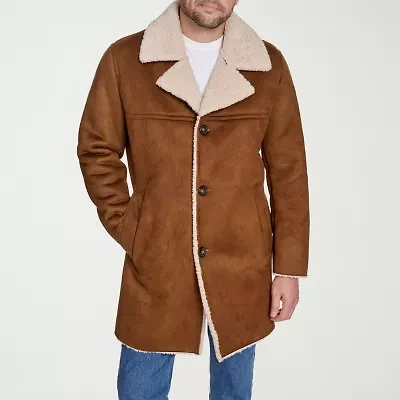 Dockers Mens Faux Shearling Midweight Coat