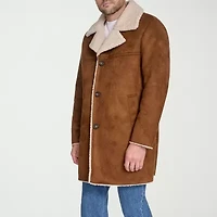 Dockers Mens Faux Shearling Midweight Coat
