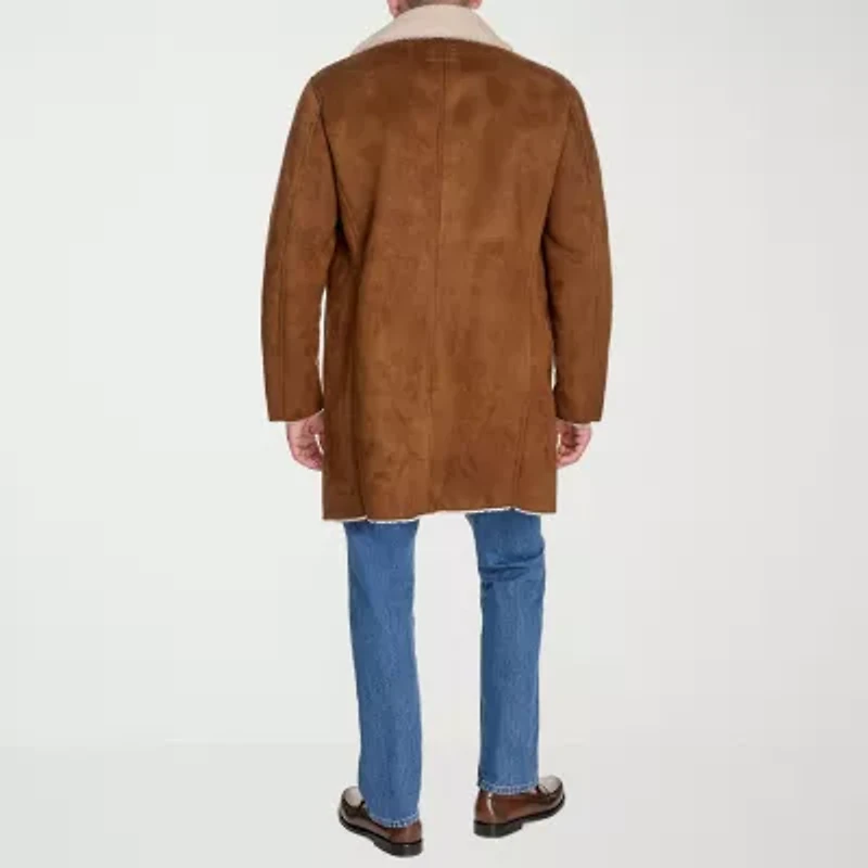 Dockers Mens Faux Shearling Midweight Coat