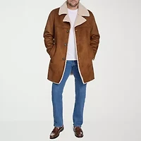 Dockers Mens Faux Shearling Midweight Coat