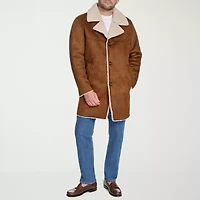 Dockers Mens Faux Shearling Midweight Coat