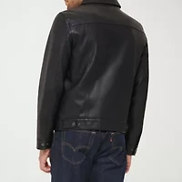 Levi's® Mens Midweight Faux Leather Trucker Jacket