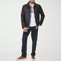Levi's® Mens Midweight Faux Leather Trucker Jacket
