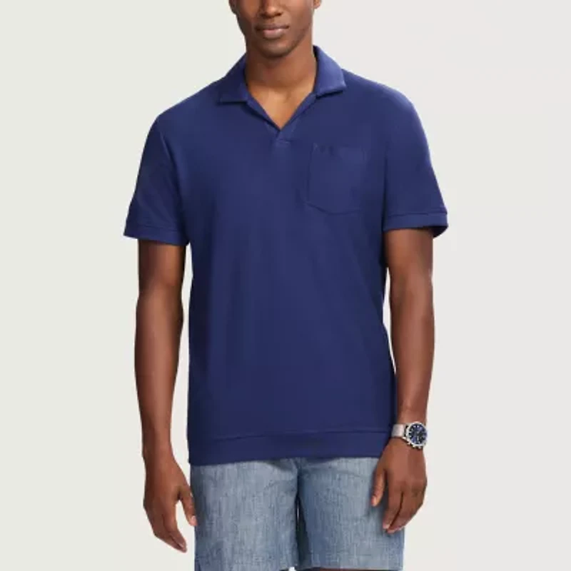 IZOD Saltwater Dune Knit Texture Mens Classic Fit Short Sleeve