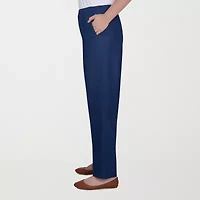 Alfred Dunner Classics Womens Straight Mid Rise Pull-On Pant