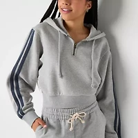 Arizona Womens Juniors Hooded Long Sleeve Sweatshirt