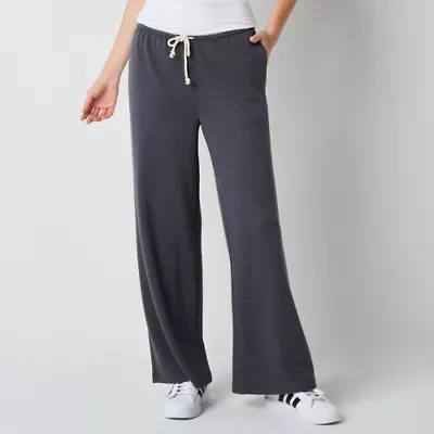 Arizona Womens Wide Leg Juniors Pull-On Pant