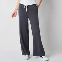 Arizona Womens Juniors Wide Leg Pull-On Pant