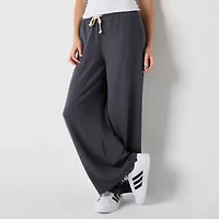 Arizona Womens Juniors Wide Leg Pull-On Pant