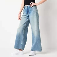 Arizona Curvy Womens Juniors Low Rise Baggy Fit Jean