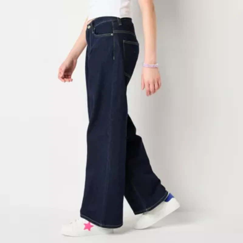 Arizona Juniors Womens Low Rise Baggy Fit Jean