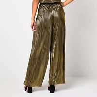 Bold Elements Womens Wide Leg Mid Rise Pull-On Pant