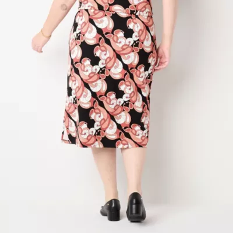 Liz Claiborne Womens Midi Pencil Skirt-Plus