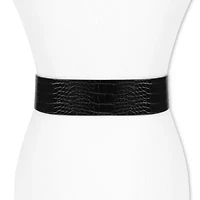 JS Jessica Simpson 2.5" Double Bucke Womens Belt