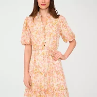 Sam And Jess Womens Short Sleeve Floral Maxi Dress