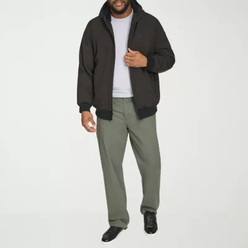 Dockers Mens Hooded Water Resistant Midweight Big and Tall Softshell Jacket