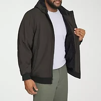 Dockers Mens Hooded Water Resistant Midweight Big and Tall Softshell Jacket