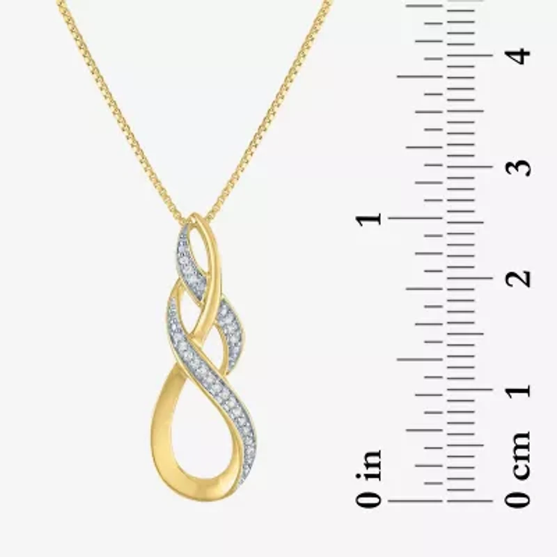 Womens 2-pc. Diamond 14K Gold over SIlver Jewelry Set