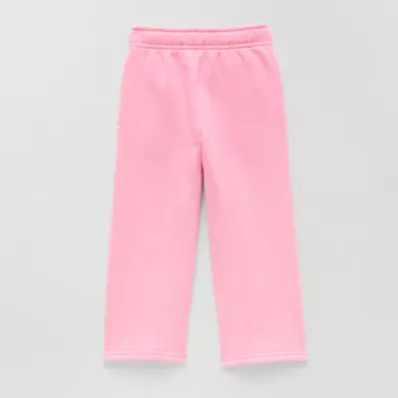 Okie Dokie Fleece Toddler & Little Girls Wide Leg Regular Fit Pull-On Pant