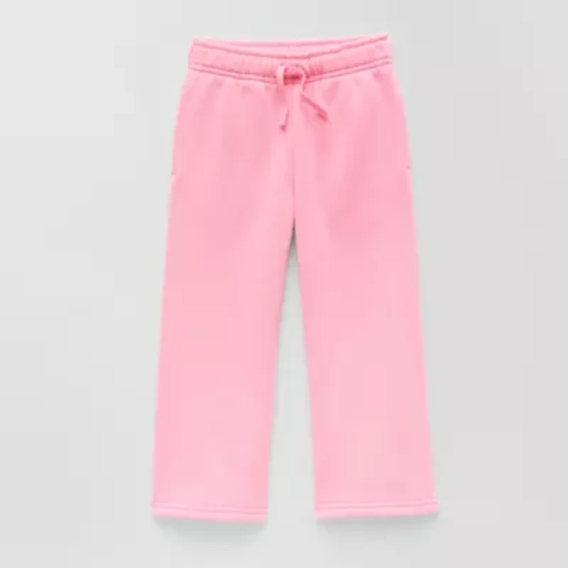 Okie Dokie Fleece Toddler & Little Girls Wide Leg Regular Fit Pull-On Pant