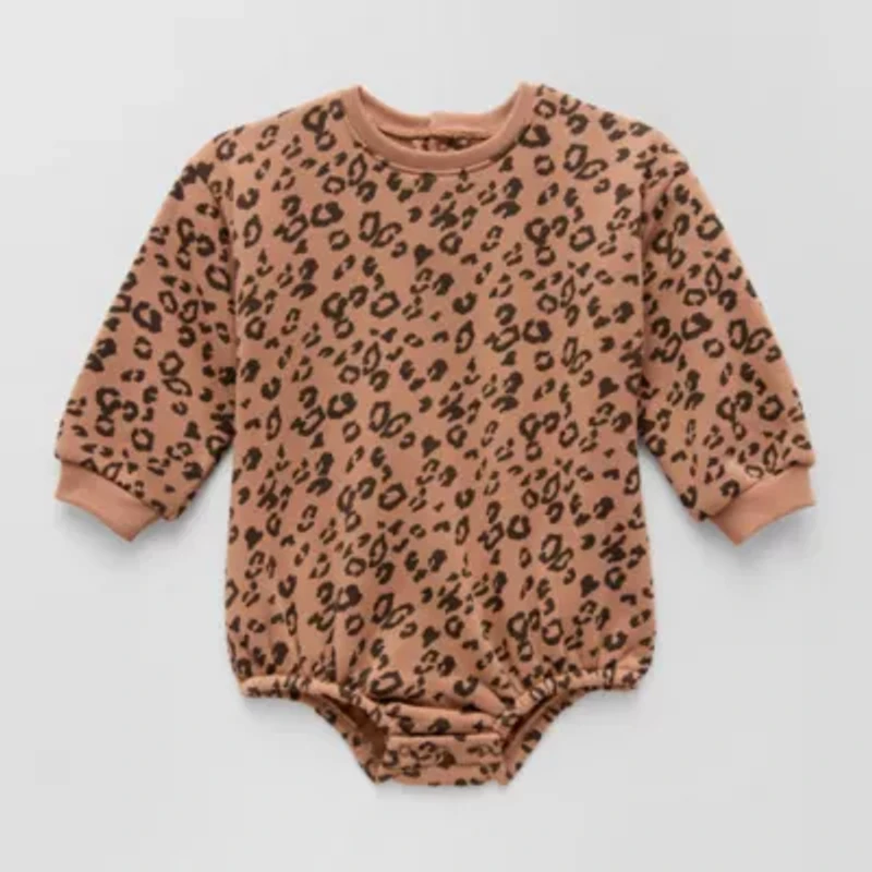Grayson Little Baby Girls Crew Neck Long Sleeve Bodysuit