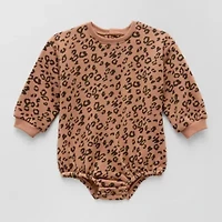 Grayson Little Baby Girls Crew Neck Long Sleeve Bodysuit