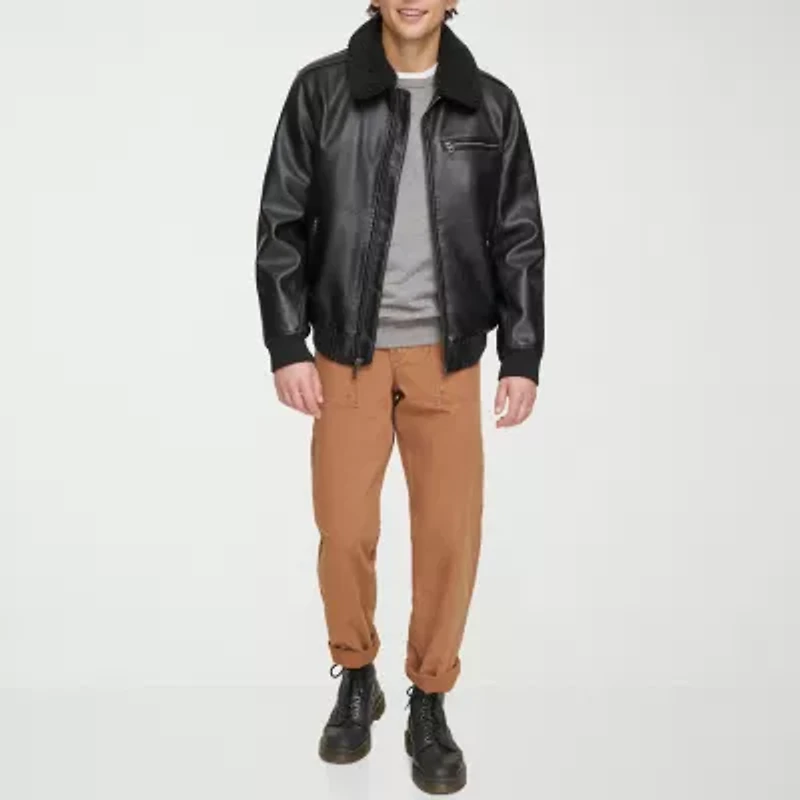 Levi's® Mens Faux Leather Midweight Jacket