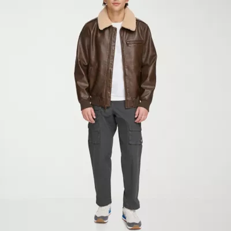 Levi's Mens Faux Leather Midweight Jacket