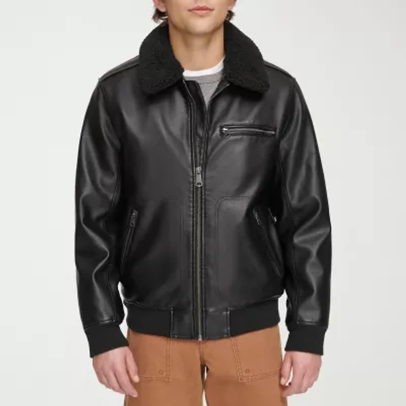 Levi's® Mens Faux Leather Midweight Jacket