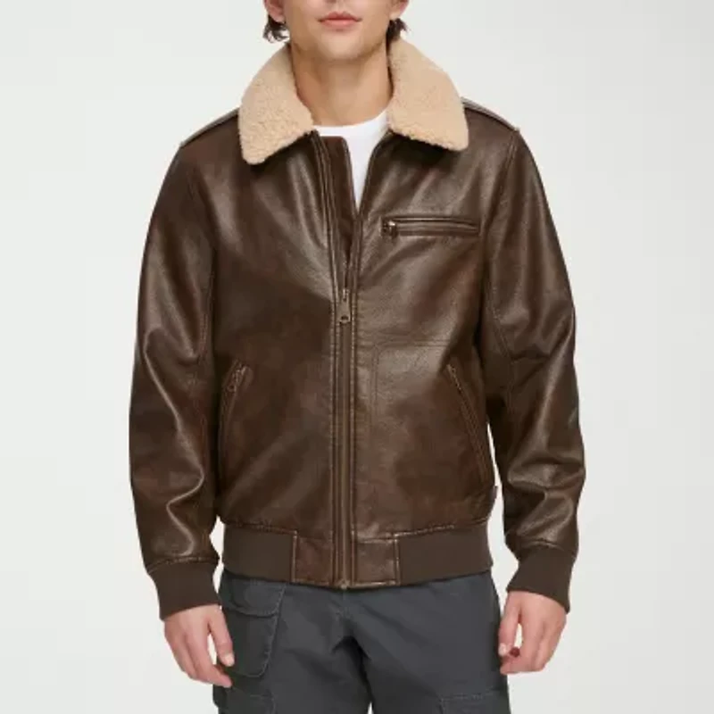 Levi's Mens Faux Leather Midweight Jacket