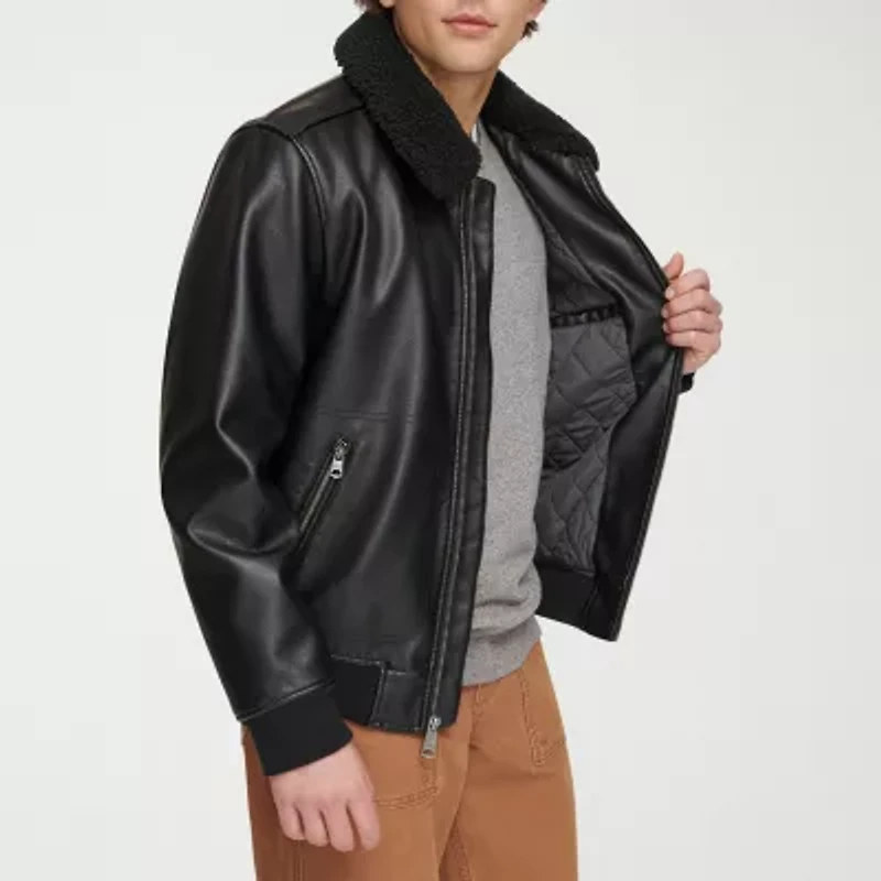 Levi's® Mens Faux Leather Midweight Jacket