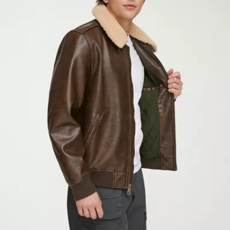 Levi's Mens Faux Leather Midweight Jacket