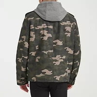 Levi's Mens Wind Resistant Hooded Midweight Utility Jacket