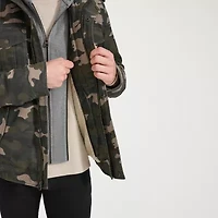 Levi's Mens Wind Resistant Hooded Midweight Utility Jacket